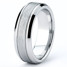 Cobalt Men's Brushed Wedding Ring, Comfort Fit Band 7mm, Sizes 7 to 12