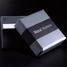 Men's Black Titanium ring Wedding band with Stainless Steel Cables sizes 7 to 12