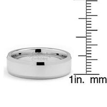 6MM High Polish Men's Cobalt Chrome Ring Wedding Band  Sizes 6 to 12