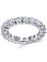 Women's 3.50MM Sterling Silver 925 Eternity Ring Engagement Wedding Ring Cubic Zirconia