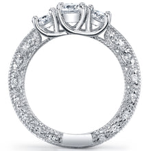Women's 1 Carat TCW Designer inspired Vintage Sterling Silver Wedding Engagement Ring Cubic Zirconia