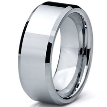 Men's High Polish Beveled Edge Tungsten Carbide Ring sizes 5 to 15