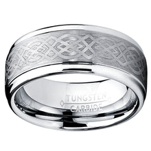 Men's Tungsten Carbide Ring Celtic Design 8MM Sizes 6 to 15