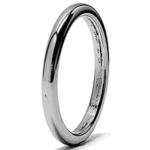 Men's 2MM Unisex Dome High Polish Tungsten Ring Wedding Band Sizes 4 to 15