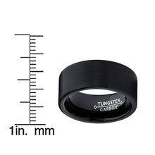 9MM Men's Black Brushed Tungsten Carbide Ring Wedding Band Sizes 6 to 15