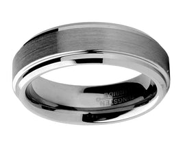Tungsten Carbide Men's / Unisex Wedding Band Ring, Comfort fit 6MM Sizes 5 to 15