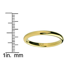 Tungsten Carbide Goldtone Plated Men's Wedding Band Ring 2MM Sizes 5 to 15