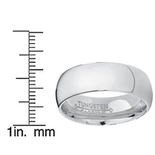 7MM Classic Dome Men's Tungsten Carbide Wedding Band sizes 5 to 15