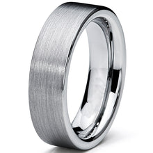 Tungsten Carbide Men's Brushed Wedding Band Ring Comfort Fit 6MM Sizes 5 to 15