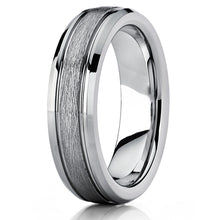 Tungsten Carbide Men's Women's Textured Brushed Center Wedding Band Ring, Comfort Fit 5mm