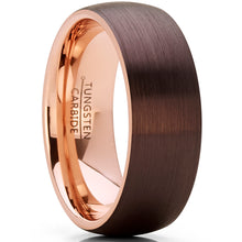 Men's Genuine Rose Wood Tungsten Ring Band Wedding Engagement Inlay 8MM