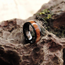 Men's Genuine Rose Wood Tungsten Ring Band Wedding Engagement Inlay 8MM