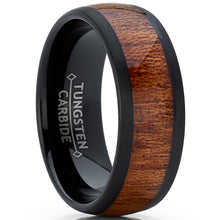 Men's Genuine Rose Wood Tungsten Ring Band Wedding Engagement Inlay 8MM