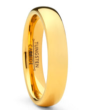 Men Women Unisex Rose Gold Tone Tungsten Wedding Band Engagement Ring 4mm Dome