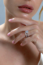 Womens 1.5 Carats Sterling Silver Bridal-Set Engagement Wedding Ring Cubic Zirconia 8MM