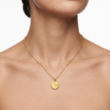 14K Gold Plated Dainty Hibiscus Enameled Necklace Pendant for Women with Adjustable 16-18 in Chain