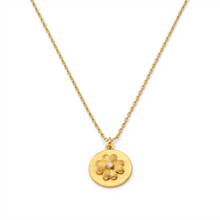 Metal Masters 14K Gold Plated Clover Necklace for Women, Dainty Satin Finish Clover Pendant with Adjustable 16 to 18 Inch Chain