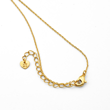 Metal Masters 14K Gold Plated Fluted Mother of Pearl Dog Tag Necklace for Women, Dainty Pendant Adjustable 16 to 18 Inch Chain