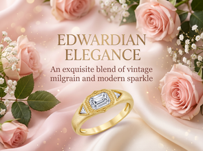 Metal Masters Womens 1 Carat Emerald Moissanite Vintage Edwardian 18K Gold Plated Ring Dainty Trillion Frosted