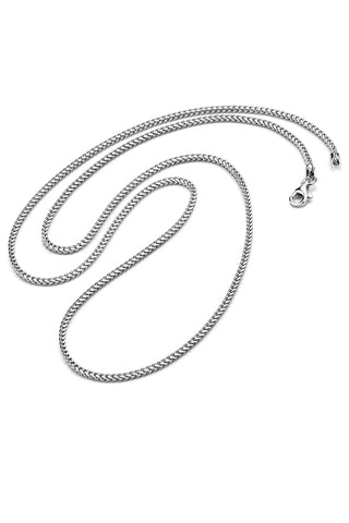 Unisex Sterling Silver 925 Italian Franco Chain Necklace 1.5MM 16