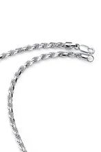 Men's 5.5MM Diamond-Cut Italian Rope Chain Sterling Silver 925 Necklace