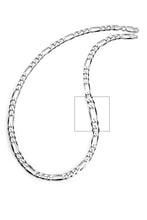 Men's 5MM Sterling Silver 925 Italian Figaro Chain Necklace Unisex