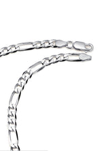 Men's 5MM Sterling Silver 925 Italian Figaro Chain Necklace Unisex