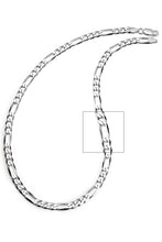 Men's 6MM Sterling Silver 925 Italian Figaro Chain Necklace Unisex