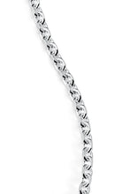 925 Sterling Silver Italian 3MM Diamond-Cut Anchor Chain Necklace