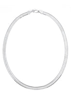 925 Sterling Silver Flexible Herringbone Diamond-Cut Chain Necklace 5.3MM