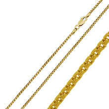 14K Goldtone Sterling Silver 925 Round Box Chain Necklace 2MM Unisex