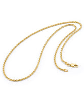 Men's 2.3MM Sterling Silver 925 Italian Rope Necklace Chain 16