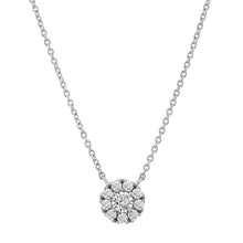 .50 Carat Round-Cut Real Moissanite Halo Pendant Necklace in 18K White Gold Over Silver 16