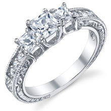 Women's 0.50 Carat Princess Cut Cubic Zirconia 