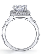 Womens Sterling Silver 925 2ct. Engagement Wedding Ring Cubic Zirconia Baguette Band