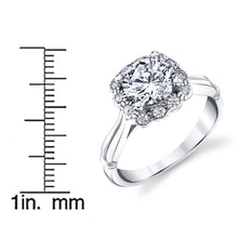 Womens Sterling Silver 925 1.25ct Engagement Wedding Ring Vintage Victorian Cubic Zirconia