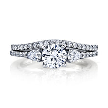 1.32Ct Sterling Silver 3Pc Round-cut Bridal Set Engagement Wedding Ring CZ