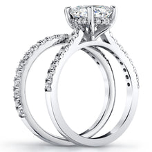 2.5Ct Oval Moissanite Under Halo Wedding Ring Band Bridal Set 18K White Gold over Silver