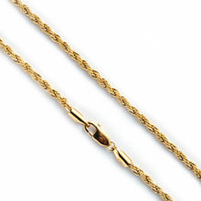 Stainless Steel Rope Chain Necklace 24 inch 4MM 5MM Goldtone Black Silvertone