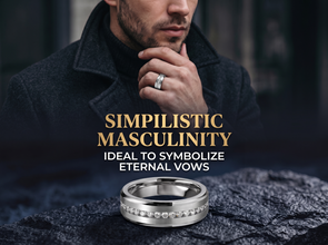 7MM Men's Eternity Titanium Ring Wedding Band with Cubic Zirconia CZ sizes 5 to 13