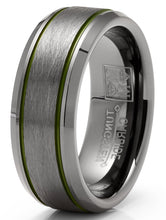 Mens Gunmetal Tungsten Law Enforcement Police Military Army Ring Wedding Band