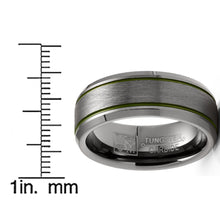 Mens Gunmetal Tungsten Law Enforcement Police Military Army Ring Wedding Band